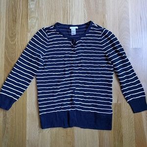 Stripped navy blue Cardigan